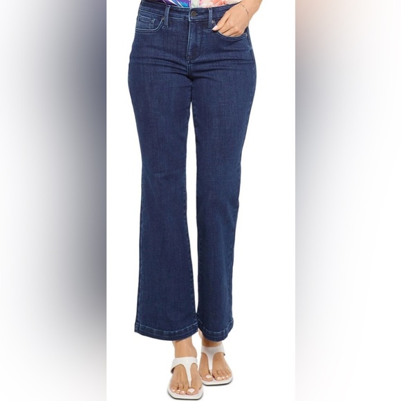 NYDJ Denim - NYDJ Julia flare high rise  dark wash jeans women size 12